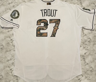 記念グッズ Mike Trout angels authentic jersey Majestic MLB Los Angeles Angels Of Anaheim Mike Trout 2016