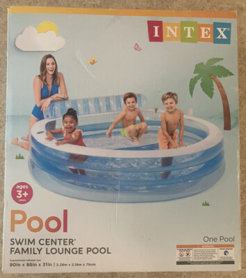 Intex Swim Center Family Lounge Pool 90in x 86in x 31in