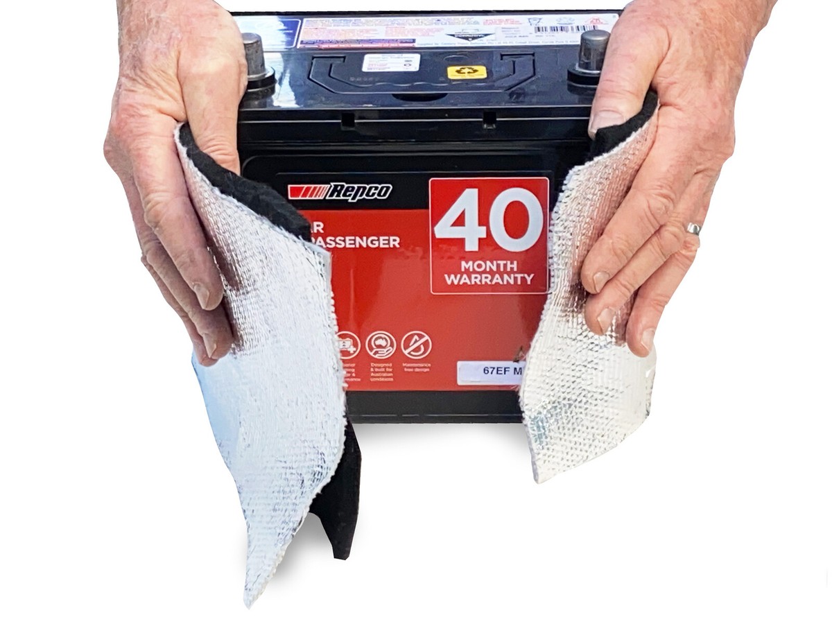 Car Battery Saver Heat Insulation Kit Car 4WD 4X4 Truck u0026 Acid Proof Mat  Wrap | eBay