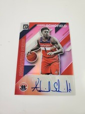 Admiral Schofield 2019-20 Optic AUTO HOLO PINK REFRACTOR ROOKIE SSP #14/25 