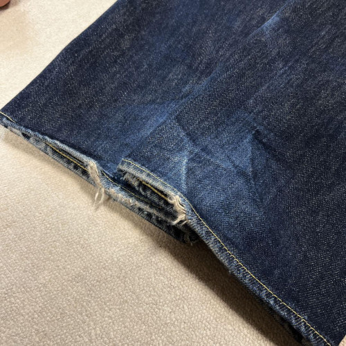 IRON HEART 21oz double knee logger jeans 822 W30 [VG Repair] limited