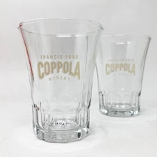 2 Francis Ford Coppola Winery Glass Tumbler 5 oz.