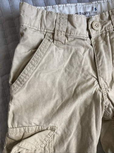 Old Navy Size 5 Khaki Chino Light Brown Cuff Lined Warm Pant Adjust Waist Unisex - Picture 6 of 24