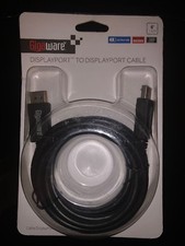 Gigaware 6-Foot Displayport to Displayport Cable, Black. New, Ships Free 