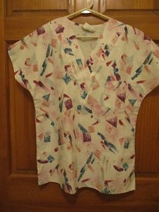 Nurses Scrub Top Size Medium