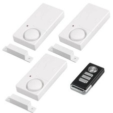 3x Door Window Safety Magnetic Sensor Home Security Alarm with Remote Control