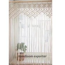 Curtain Wall Hanging Macrame Valance Wedding Backdrop Arch Doorway Home Decor