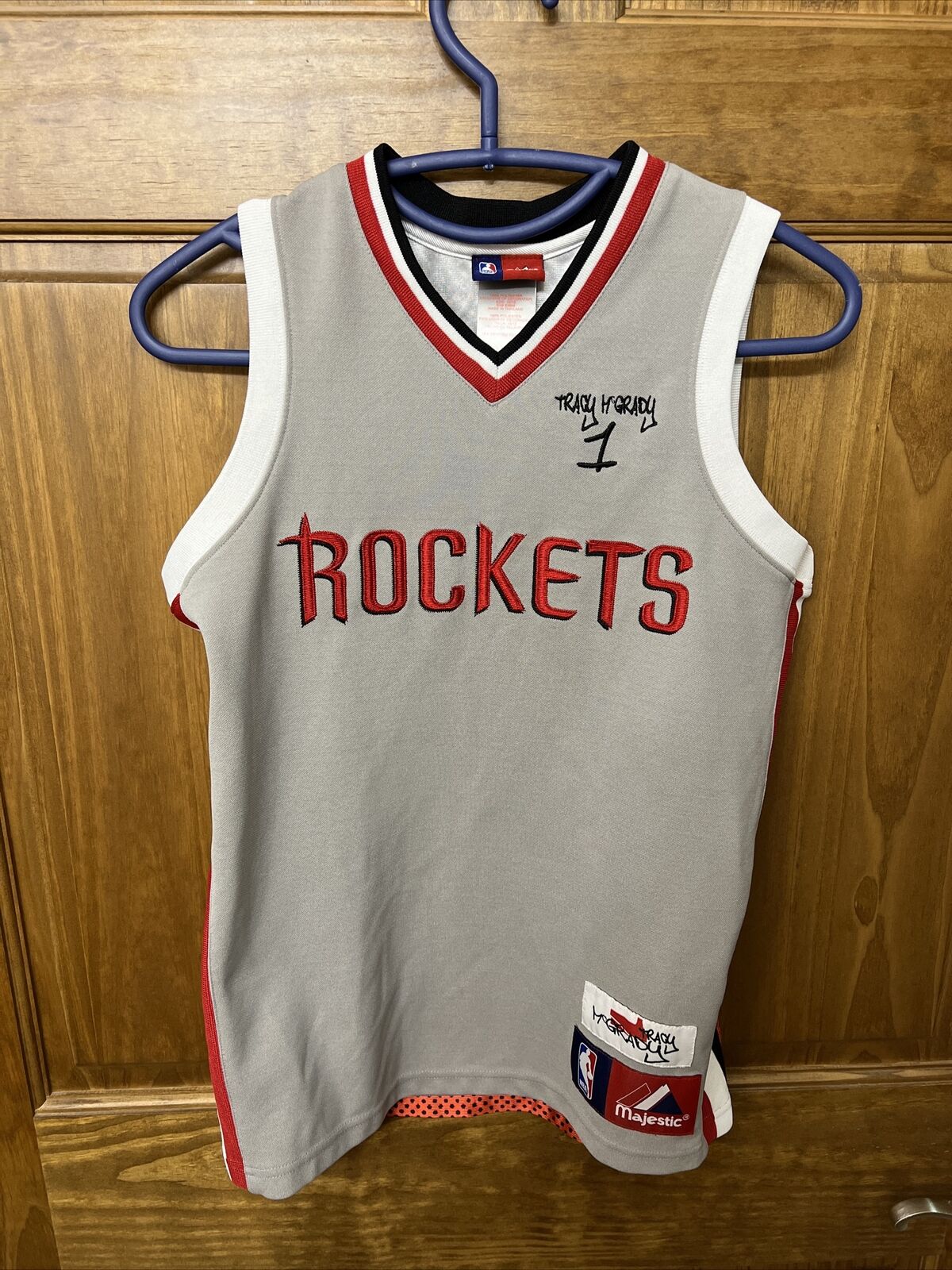 Men's Houston Rockets Tracy McGrady #1 Nike Red Swingman Jersey