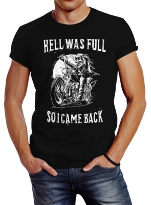 Herren T-Shirt Hell was full so I came back Neverless 