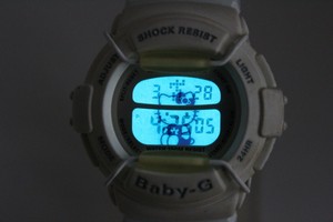 CASIO BG-320 white Hello kitty Baby-G shock resistant Watch Digital  animation | eBay