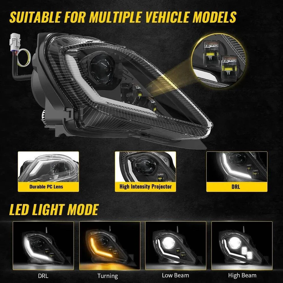 Faro LED ATV para Yamaha Raptor 700R 700 YFZ450R Etc DRL luces intermitentes Foto 4 de 4