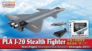 Dragon Warbirds 51030 PLA J-20 STEALTH FIGHTER 2011 diecast Fertigmodell 1:144