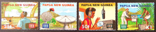 1996 Papua New Guinea Stamps - Centenary of Radio Communication - Set of 4 MNH - Picture 1 of 1