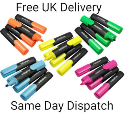 30 x lebendige Farben Keilspitze Textmarker Stifte fluoreszierend Schulmarker
