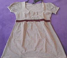 NEU"APART"Hübsche Tunika LongBluse stretch gestreift lila/weiß GR:38 ⚠️siehe Maß