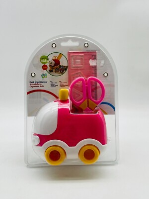 Topwrite Kids Schreibtisch Organizer Auto mit Schere Lineal Radierer - NEU & OVP