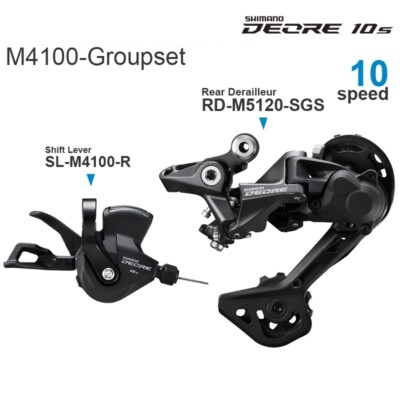 Shimano Deore M4100 Shifter RD M4120 M5120 Rear Derailleur 10