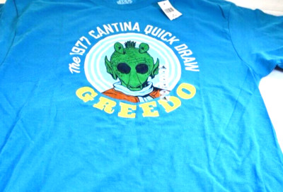 Disney Star Wars GREEDO The 1977 Cantina Quick Draw T-Shirt Sz Medium