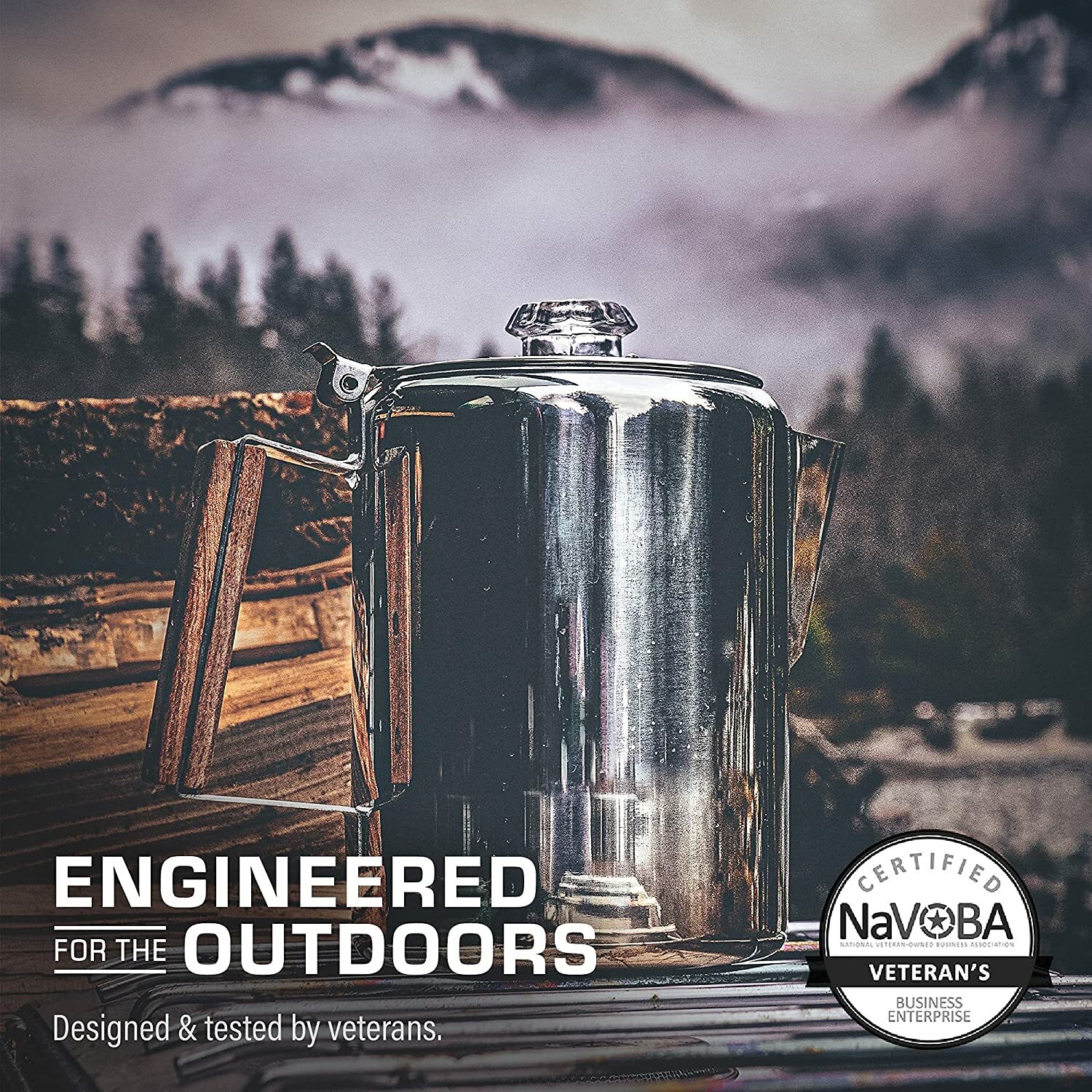 Bozeman Camping Coffee Pot Coffee Percolator Campfire or Stove Top