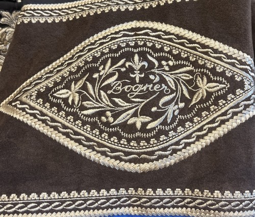 Bogner Blue Black Brown Embroidered Ski Tac Pullover 1/4 Zip Jacket - Picture 9 of 15