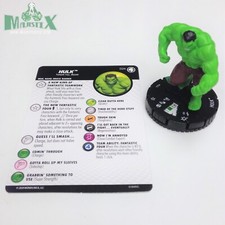 Heroclix Fantastic Four set Hulk 024 Uncommon figure w/card 