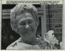 1969 Press Photo Rose Cernan happy after return of astronaut son on Apollo 10