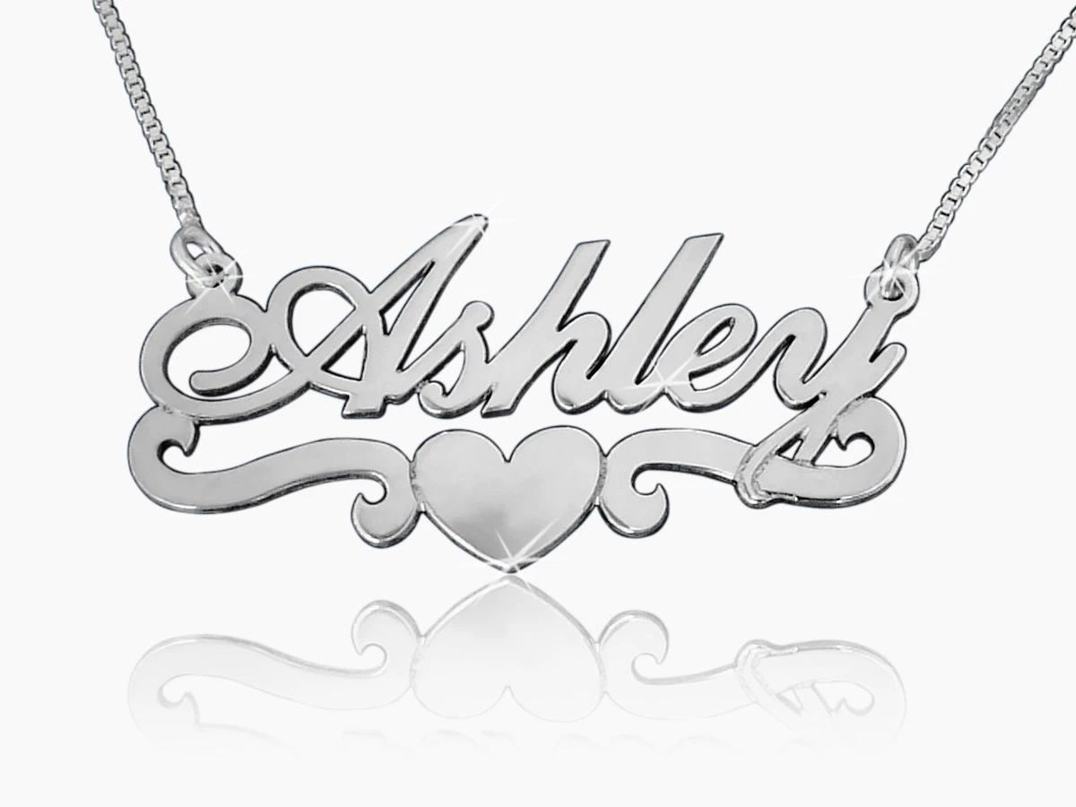 Ashley nameplate necklace deals