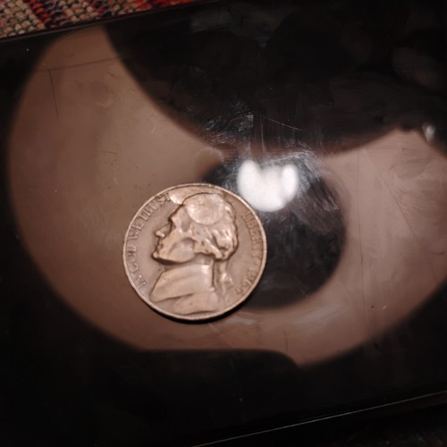 1964 Jefferson Nickel Struck-Through ERROR, NO MINT MARK - Picture 5 of 9