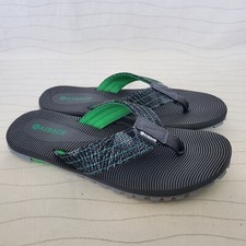 Kaiback Mens Wave Outdoor Gray Sandals Beach Flip Flop Tough Tread Size 8 NEW