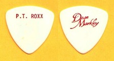 Vintage Pat Travers P. T. Roxx Dean Markley White Guitar Pick - 1982-1983 Tour