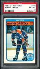 1982-83 OPC O PEE CHEE NHL #106 Wayne Gretzky HOF PSA 6 EX-MT Edmonton Oilers