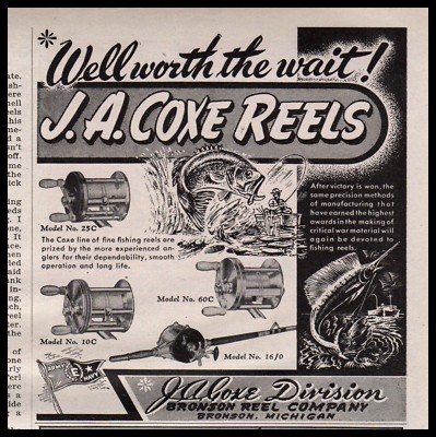 Vintage J.A. Coxe Casting Reel Model 95C NIB! Bronson | #163602709