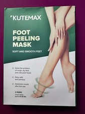 KUTEMAX Foot Peeling Mask  Help Callous Rough Dry Feet   2 Pair 