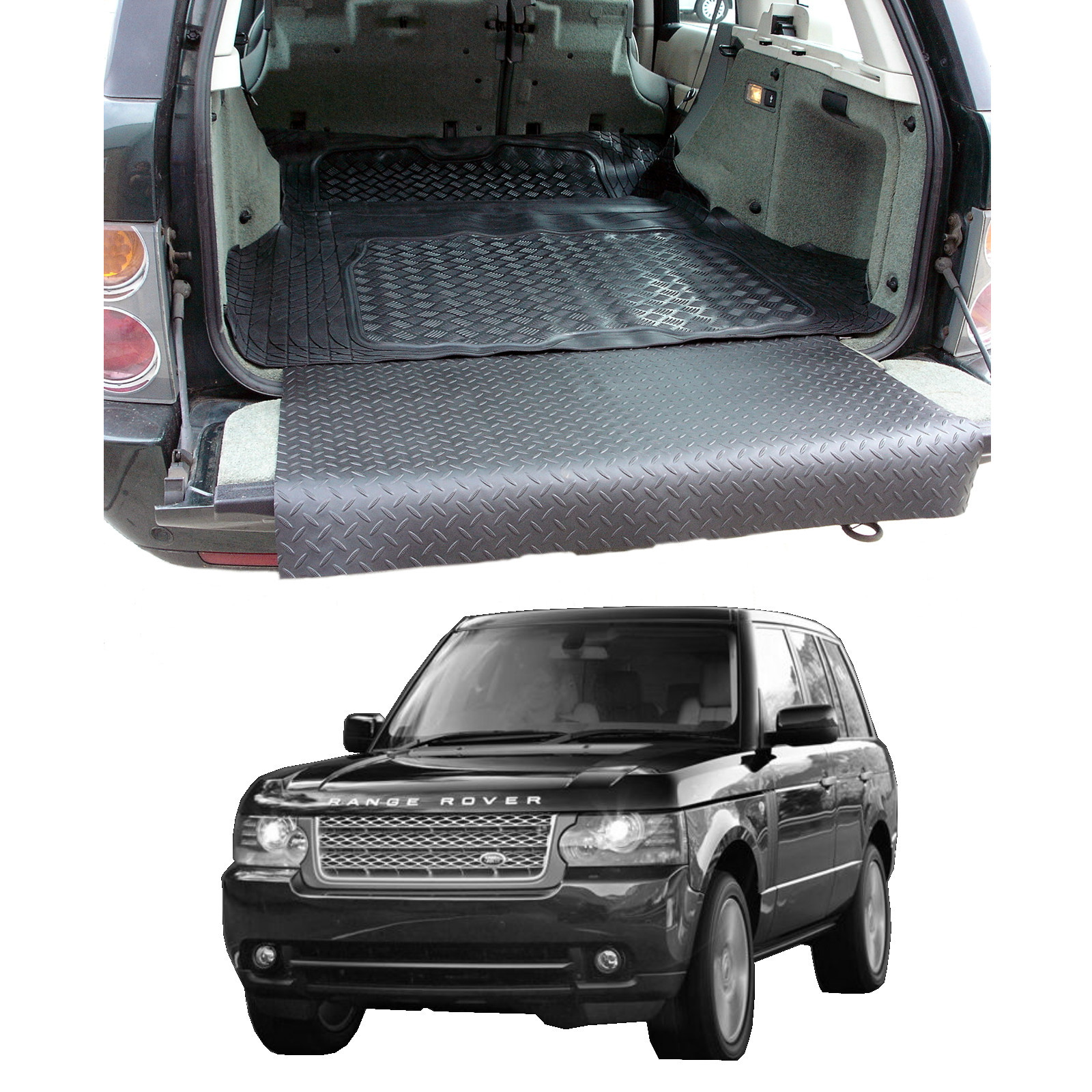 Modular rubber boot liner load mat 