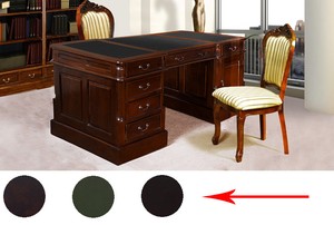 Englisch viktorianische SCHREIBTISCH PARTNERDESK massiv 180 cm vom