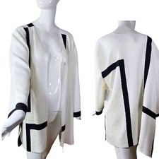 Catherine’s 3x 26/28w❤️new❤️sleek Open Modernist Crinkle Lagenlook Career Jacket