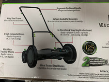 Earthwise 16-in 5-Blade Heavy Duty Reel Lawn ...