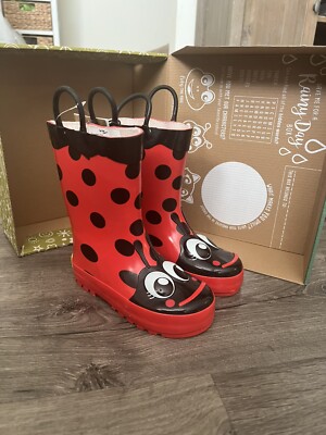 GIRLS MINNIE MOUSE RAIN BOOTS size 10
