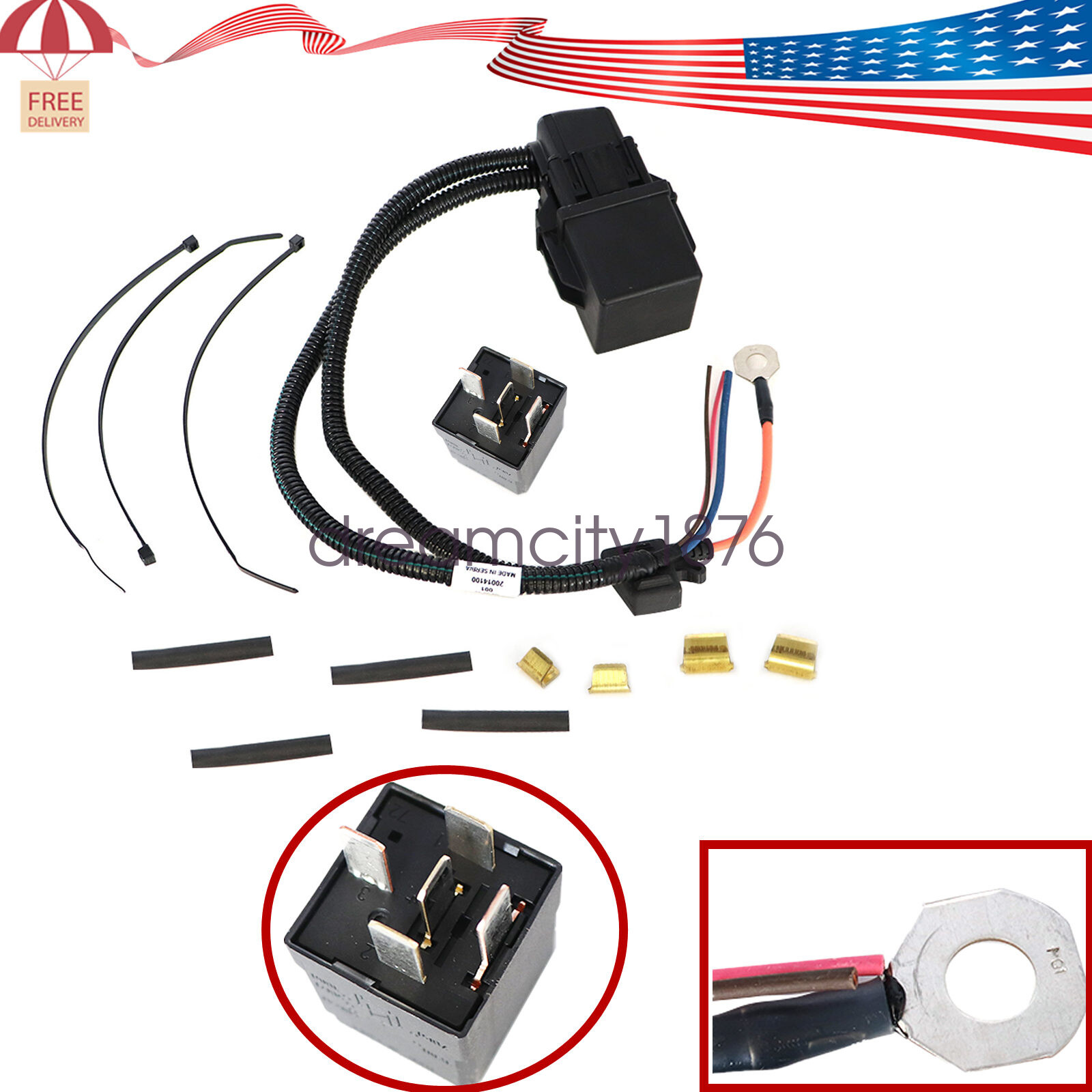 Fit for JEEP DODGE CHRYSLER FUEL PUMP RELAY WIRING KIT 68269523AD USA
