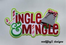 CRAFTECAFE HOLIDAY XMAS TITLE premade paper piecing scrapbook diecut piecE 3D