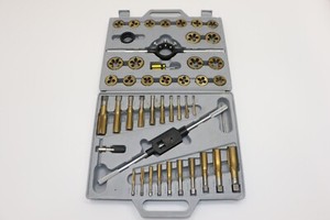 45PC Large-Diameter Titanium MM Metric Tap & Die Threading Tool Set