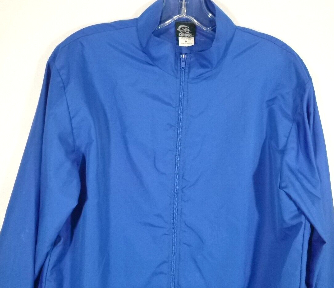 Canari-Full Zip-Lightweight Cycling Jacket-Windbreaker-Blue-Mens Adult Medium