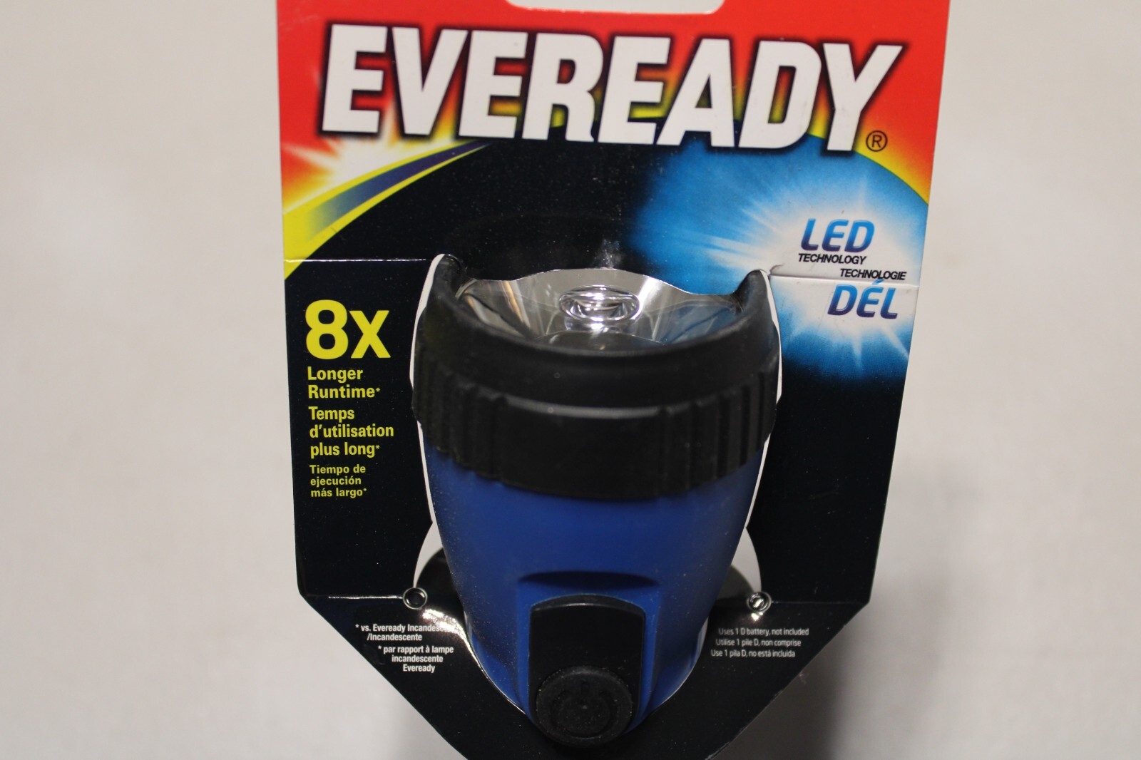 Eveready LED General Purpose Flashlight Set Blue Red set 2 NEW eBay