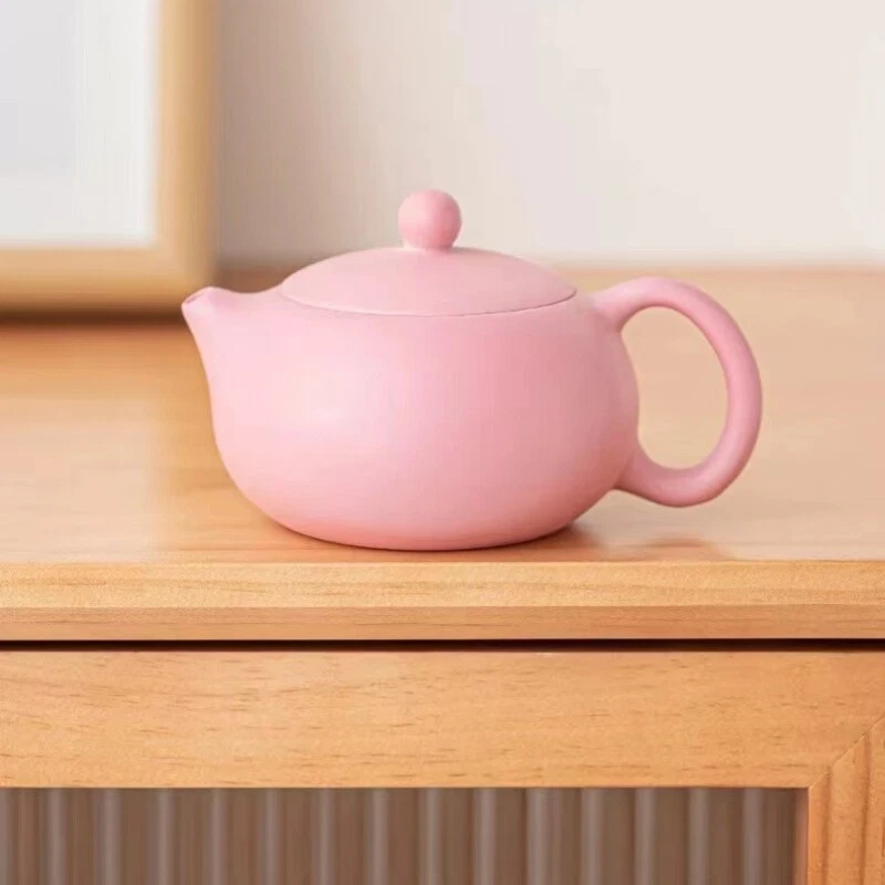 Tetera hecha a mano Real Yixing Zisha Pot Taza de té a juego Olla Xishi Rosa para dama Foto 2 de 4