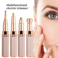 4 in 1 Electric Facial Hair Removal Painless Epilator Eyebrow Lipstick Shape Fac