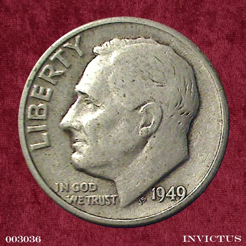 1949-D Roosevelt Dime (Circulated) Grade: Fine
