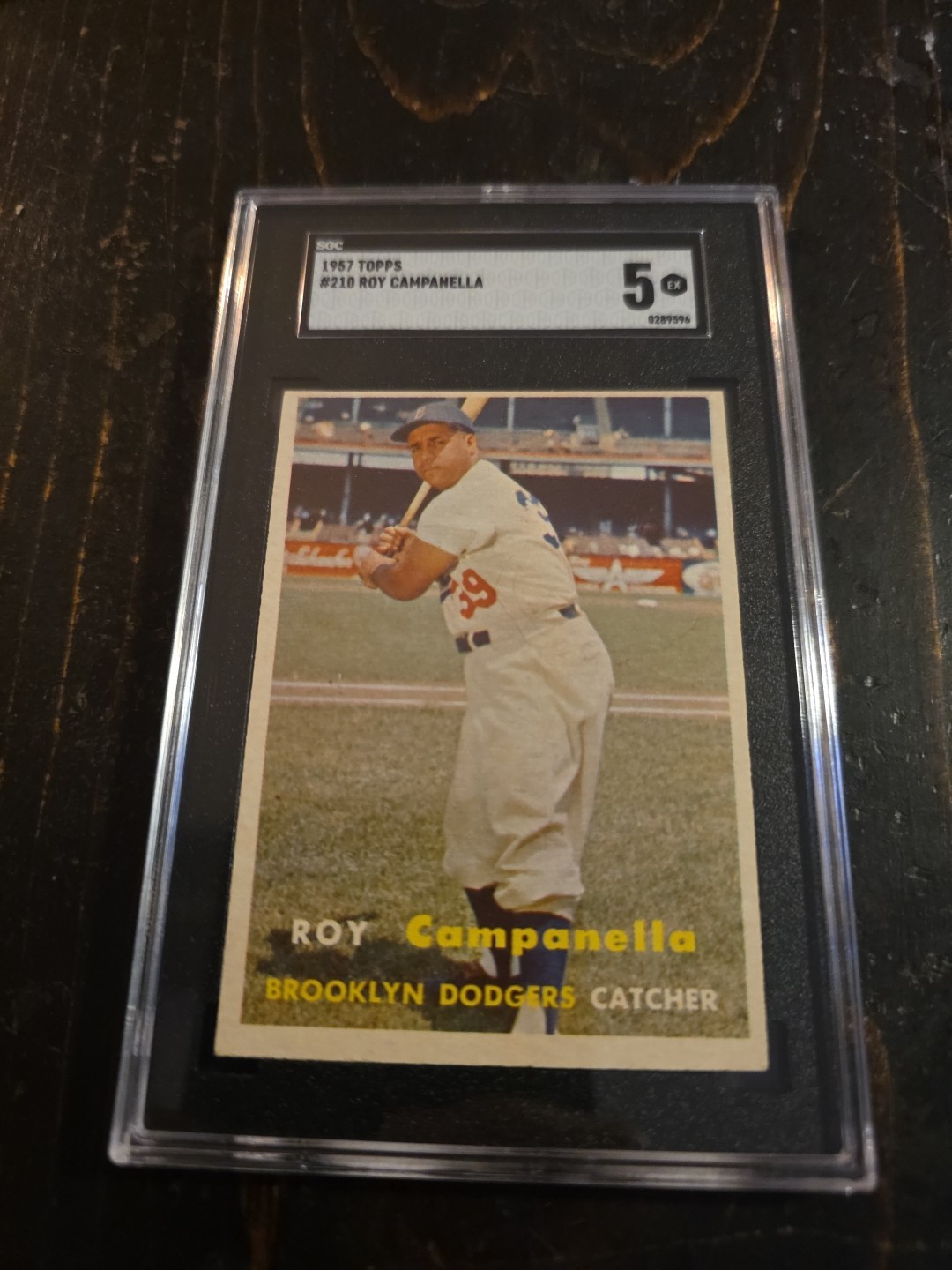 Roy Campanella 1957 Topps #210 - SGC 5
