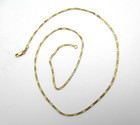 14K Yellow Gold Figaro Chain Necklace 18" 3.6 Gr [N147] — photo 1