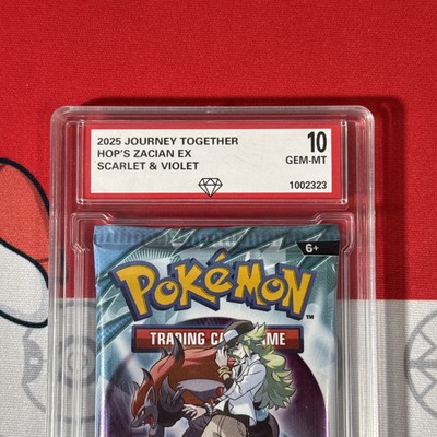 Graded 10 2025 Journey Together Sealed Booster Pack Hop's Zacian