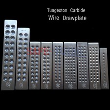 TUNGSTEN CARBIDE WIRE DRAWPLATE MAKING ROUND PULL BAR MULTI SIZES - JEWELRY TOOL